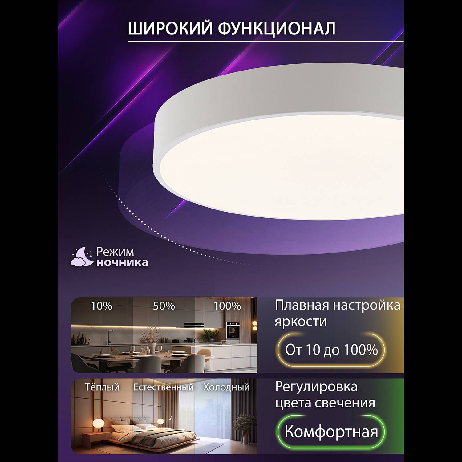 Светильник потолочный Natali Kovaltseva Modern LED LAMPS 81105/2C