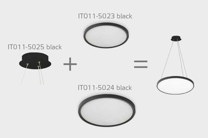 Светильник потолочный Italline IT011 IT011-5023 black