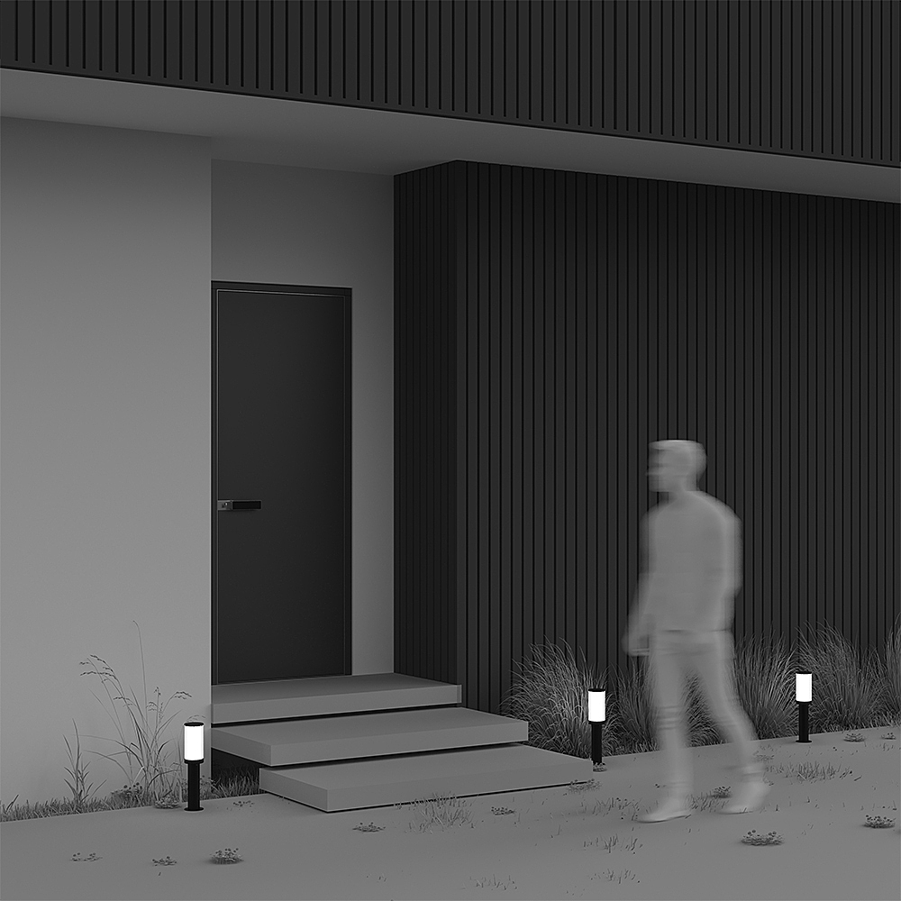 Уличный наземный светильник Maytoni Rib O502FL-01B