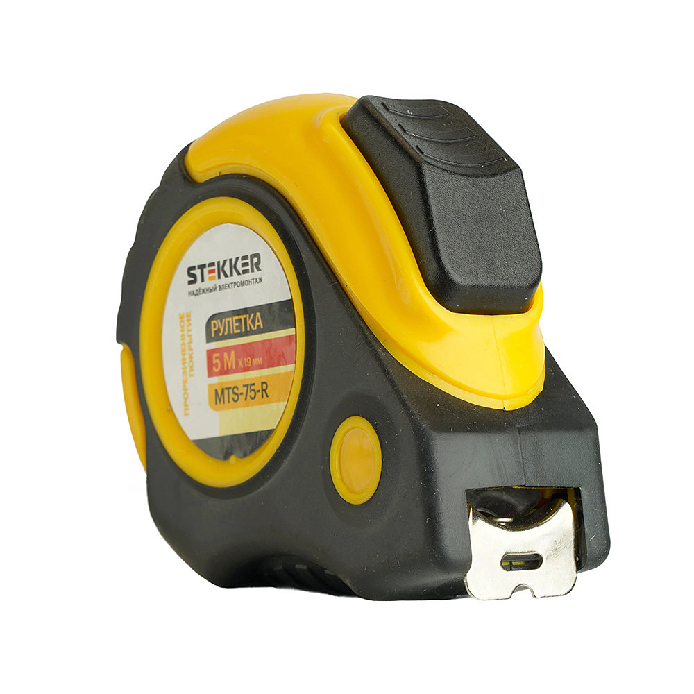 Рулетка, 5 м х 19 мм, Stekker MTS-75-R 50202