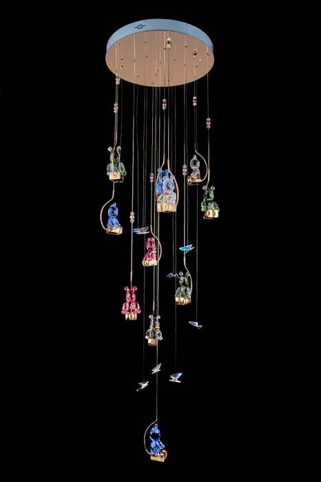 Люстра каскадная LEON Sophie LE1077/2800 GD