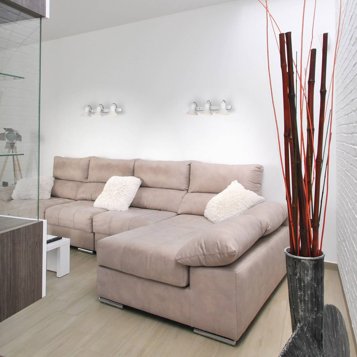 Светильник спот Eurosvet Canotier 20083/3 белый/золото