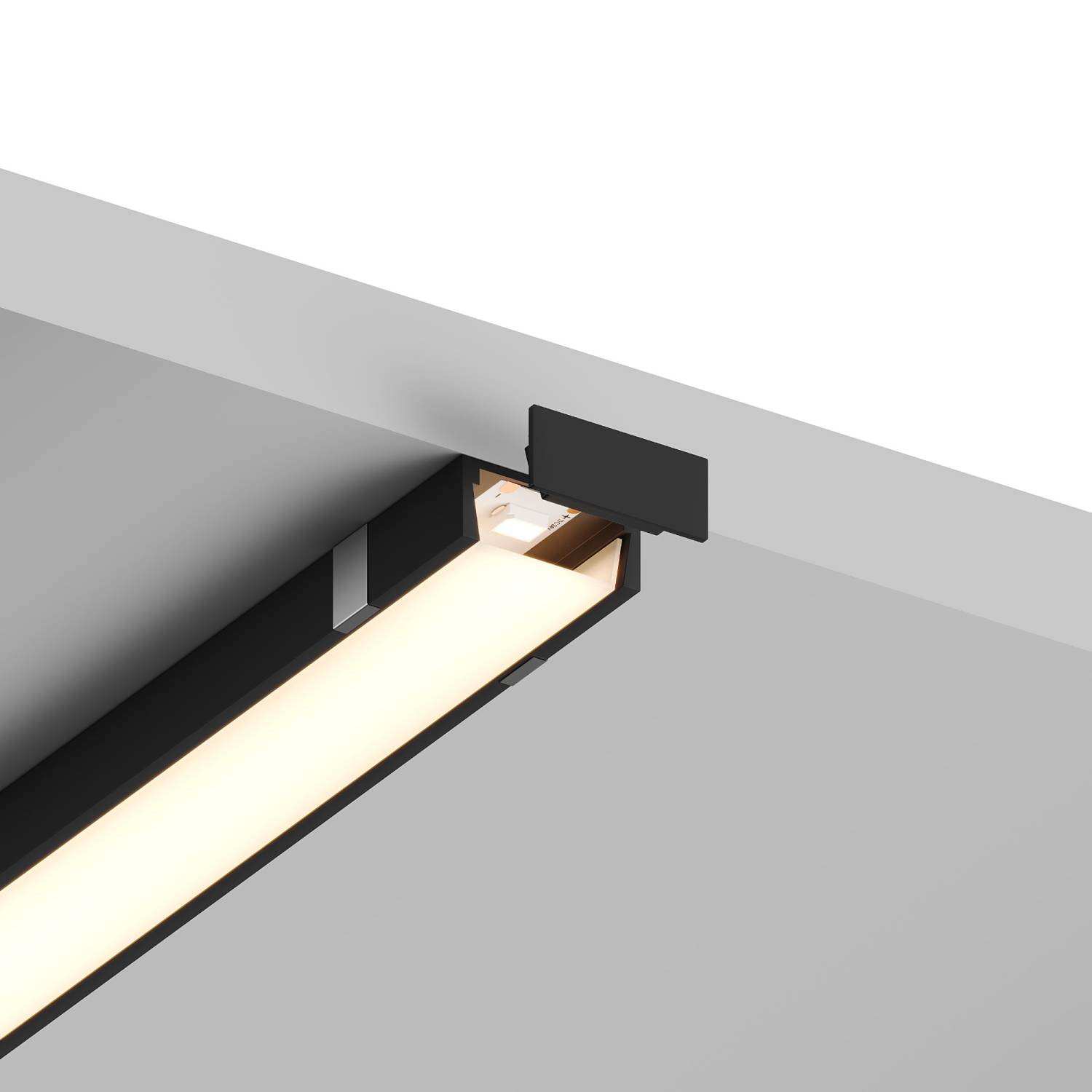 Накладной профиль для светодиодной ленты-2м, чёрный Hesby Lighting Line HSBL_0196