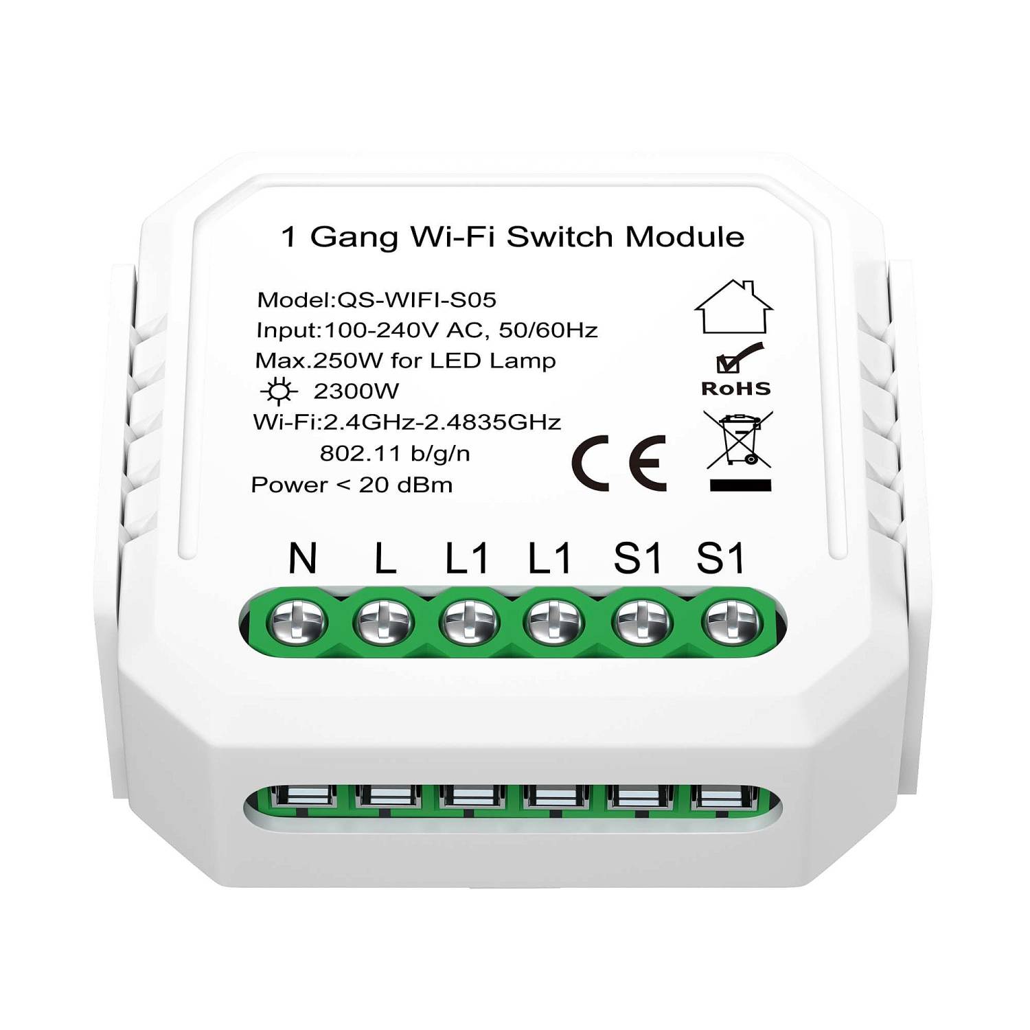 WIFI реле 1 канал ST Luce St9000 ST9000.500.01C WIFI реле 1 канал ST Luce St9000 ST9000.500.01C