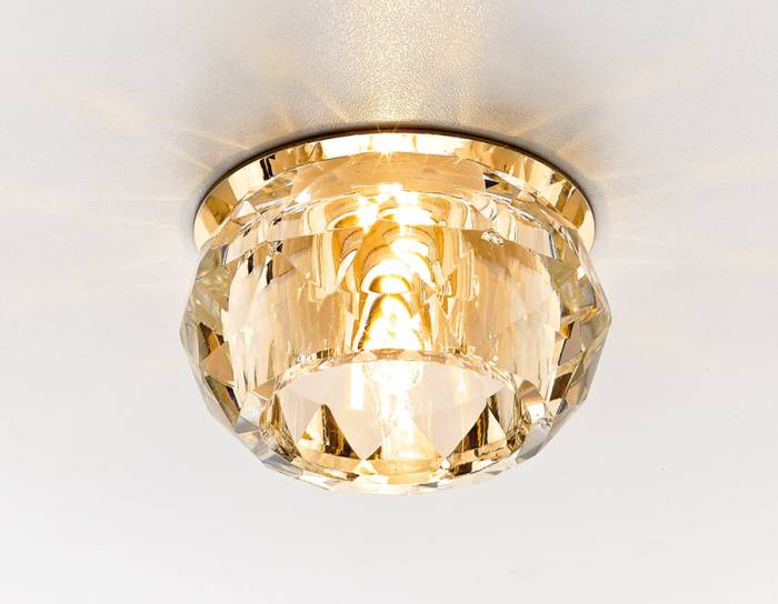 Встраиваемый светильник Ambrella Design D7327 CL/G Встраиваемый светильник Ambrella Design D7327 CL/G