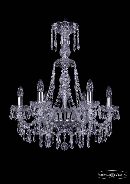 Подвесная хрустальная люстра 1403 Bohemia 1403/6/195/XL-65 Ni