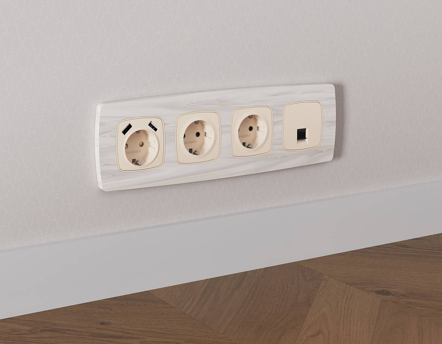 Розетка Ambrella Volt OMEGA MO332005