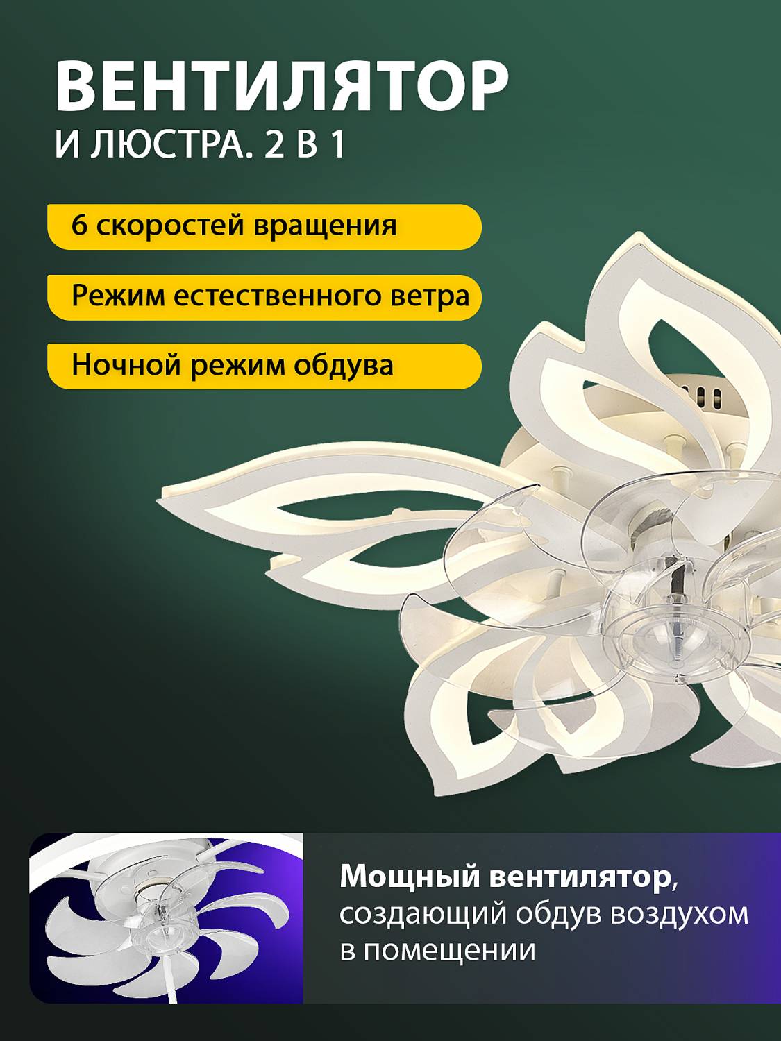 Потолочная люстра Natali Kovaltseva Ledfan LED LAMPS 81488