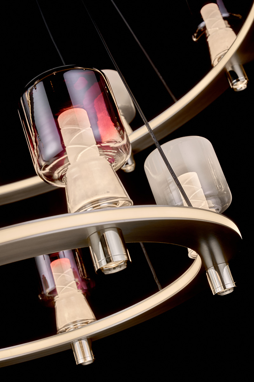 Подвесная люстра LEON Marie LE7719/10+5 Nickel