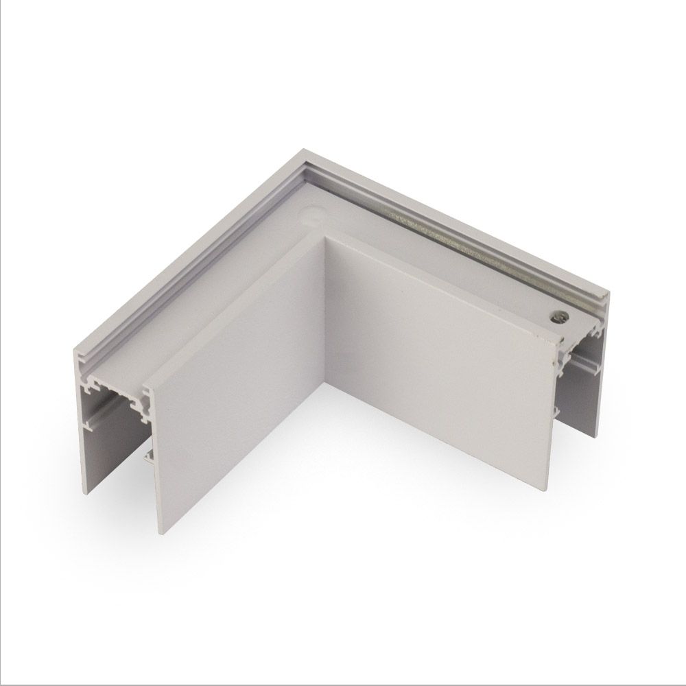 Коннектор для шинопровода AM Group MAGNET AM401 LL-20B 90° горизонтальный WH