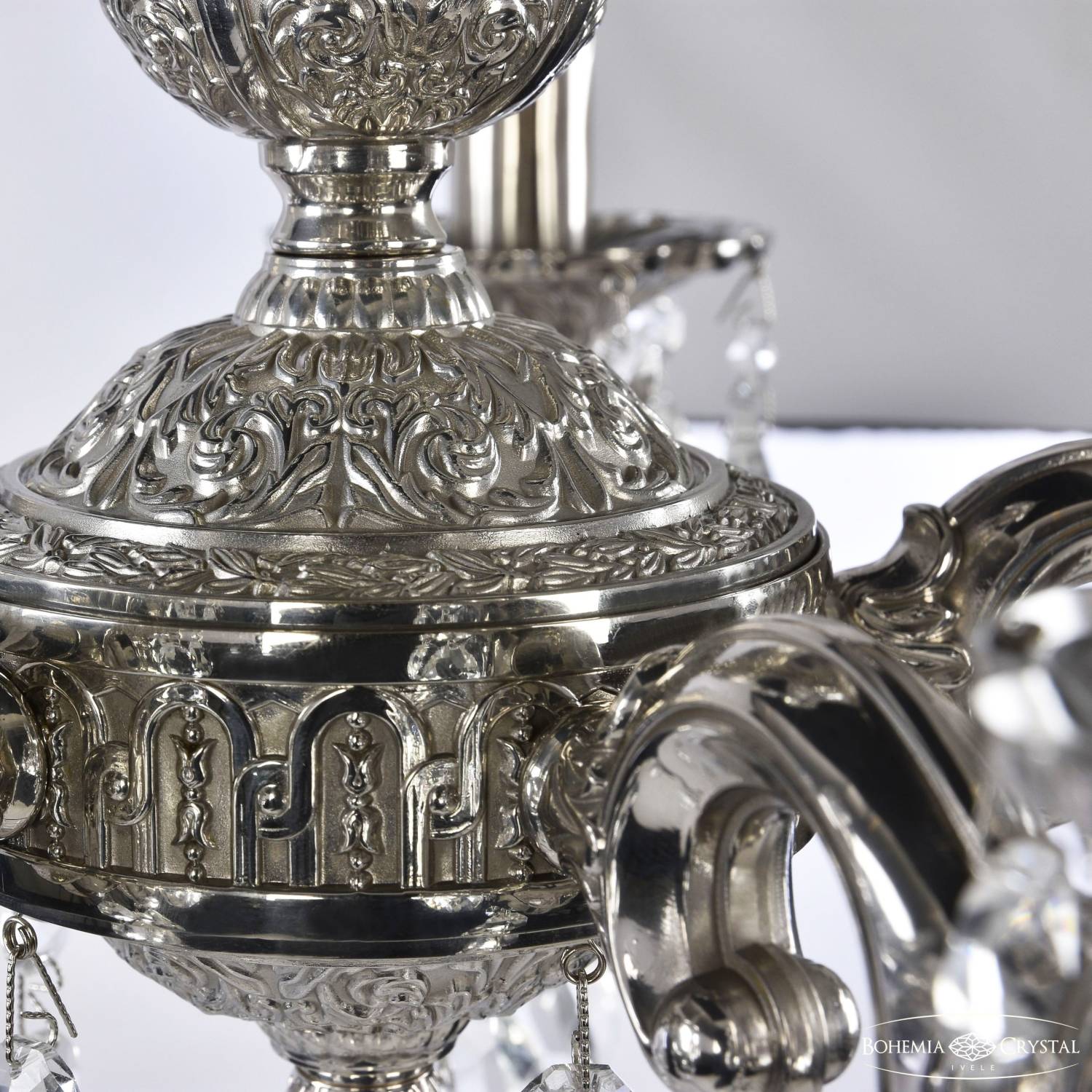 Подвесная хрустальная люстра 7201 Bohemia 72101/5/125 A Ni