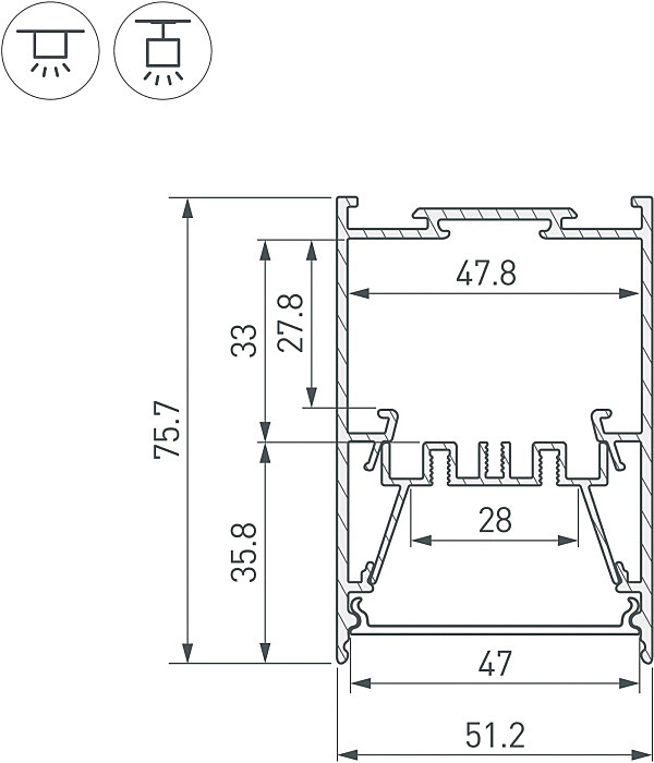 Профиль Arlight Arh-Line 044874