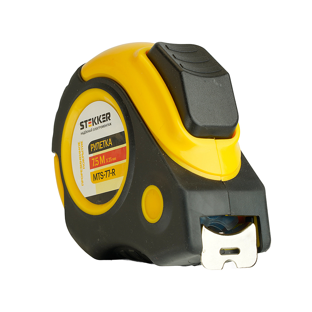 Рулетка, 7,5 м х 25 мм, Stekker MTS-77-R 50203