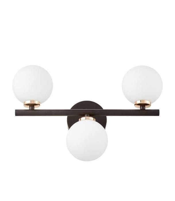 Настенное бра Lumina Deco Marsiada LDW 6033-3 BK+F.GD