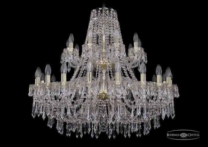 Подвесная хрустальная люстра 1403 Bohemia 1403/20+10/360/2d G