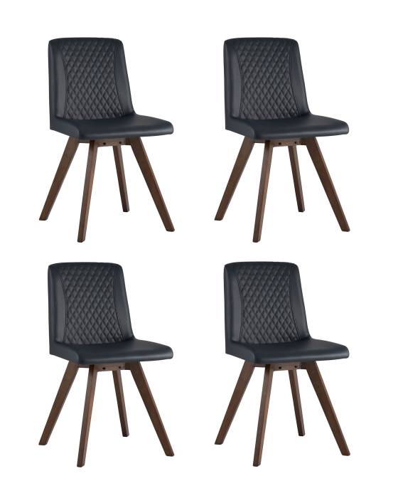Комплект стульев Stool Group MARTA LW1902-G PU DARK BLUE GRID-KOROB4