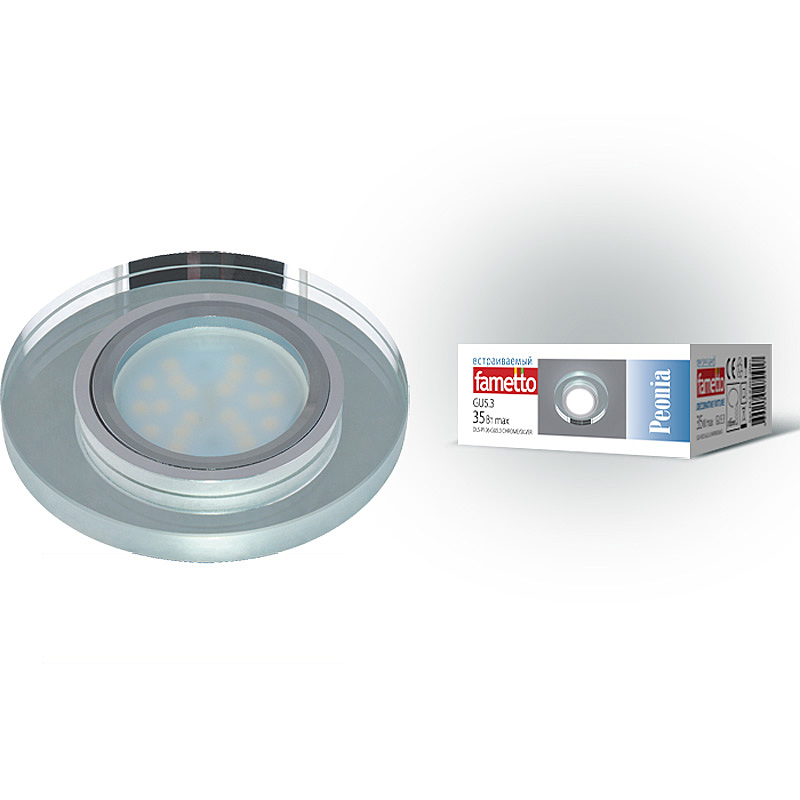 Встраиваемый светильник Fametto Peonia DLS-P106 GU5.3 CHROME/SILVER