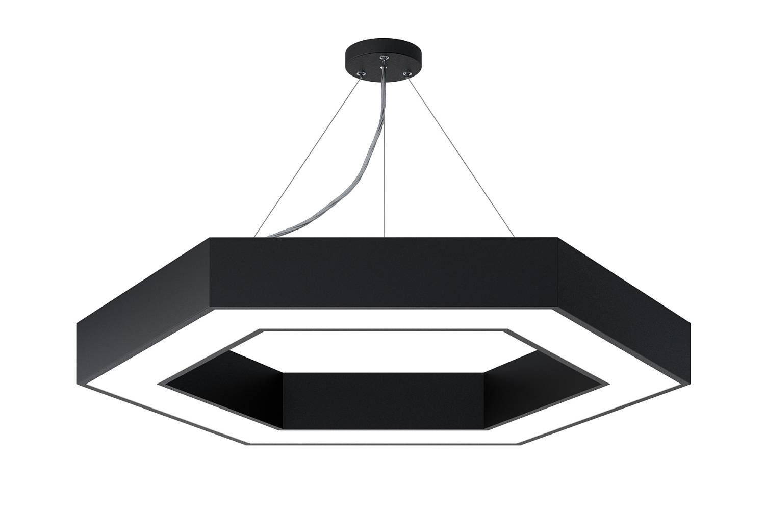 Светильник подвесной ЭРА Hexagon SPO-124-B-40K-051