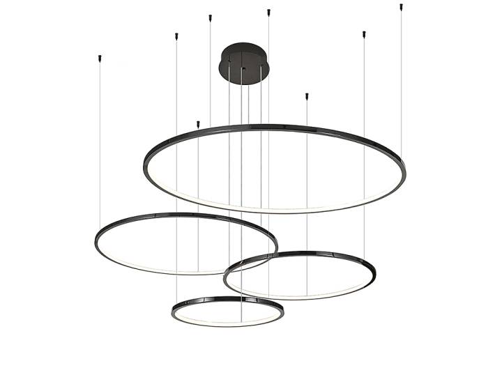 Подвесная люстра Newport Loren 15104N/S black glossy