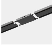 Соединитель линейный для накладного шинопровода к трековой системе KREATOR Italline IT09-9028 black