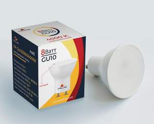 Светодиодные лампочки Italline TP GU10/8W/4000K matt (LED)  (Сменная лампа 8   (макс.)Вт)  (4000K) 