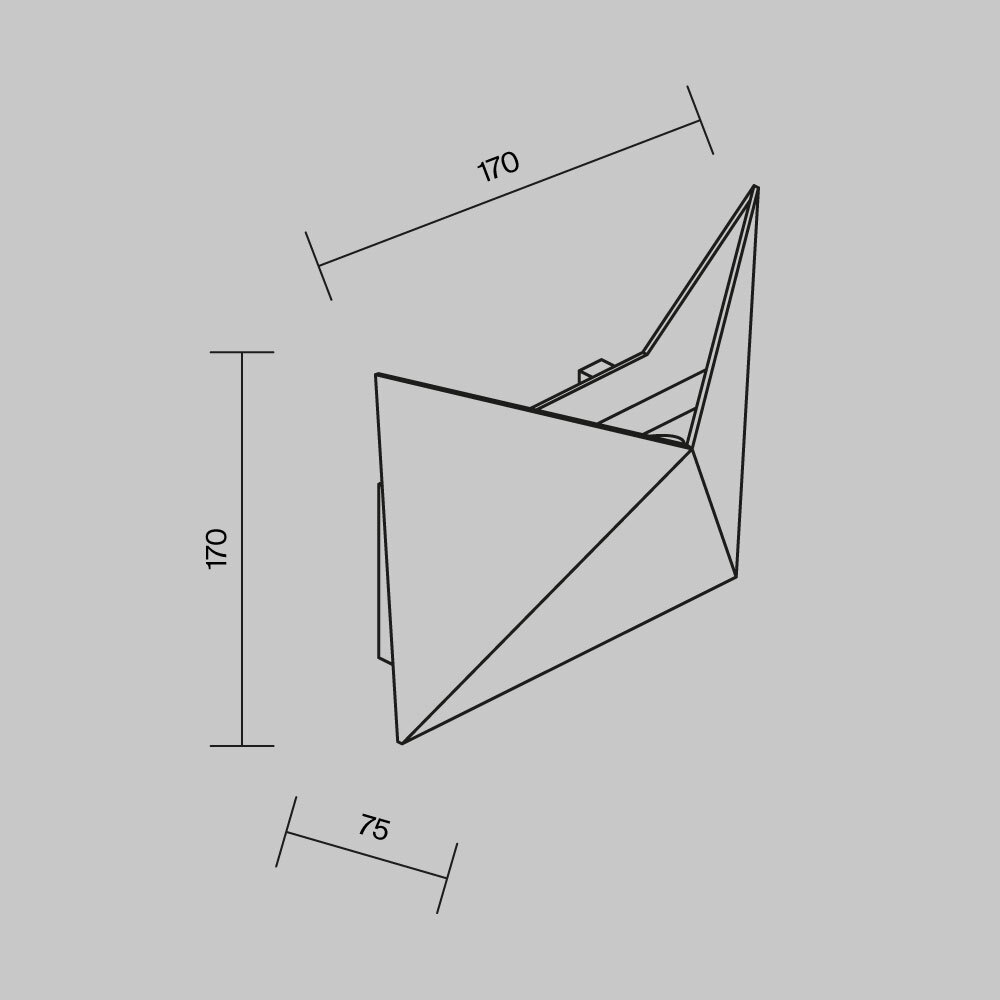 Уличный LED настенный светильник Maytoni Beekman O802WL-L7B