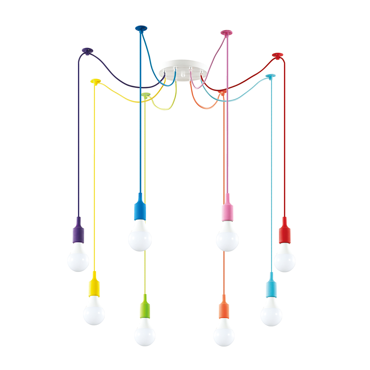 Люстра разноцветная Lotte 3719/8 Lumion