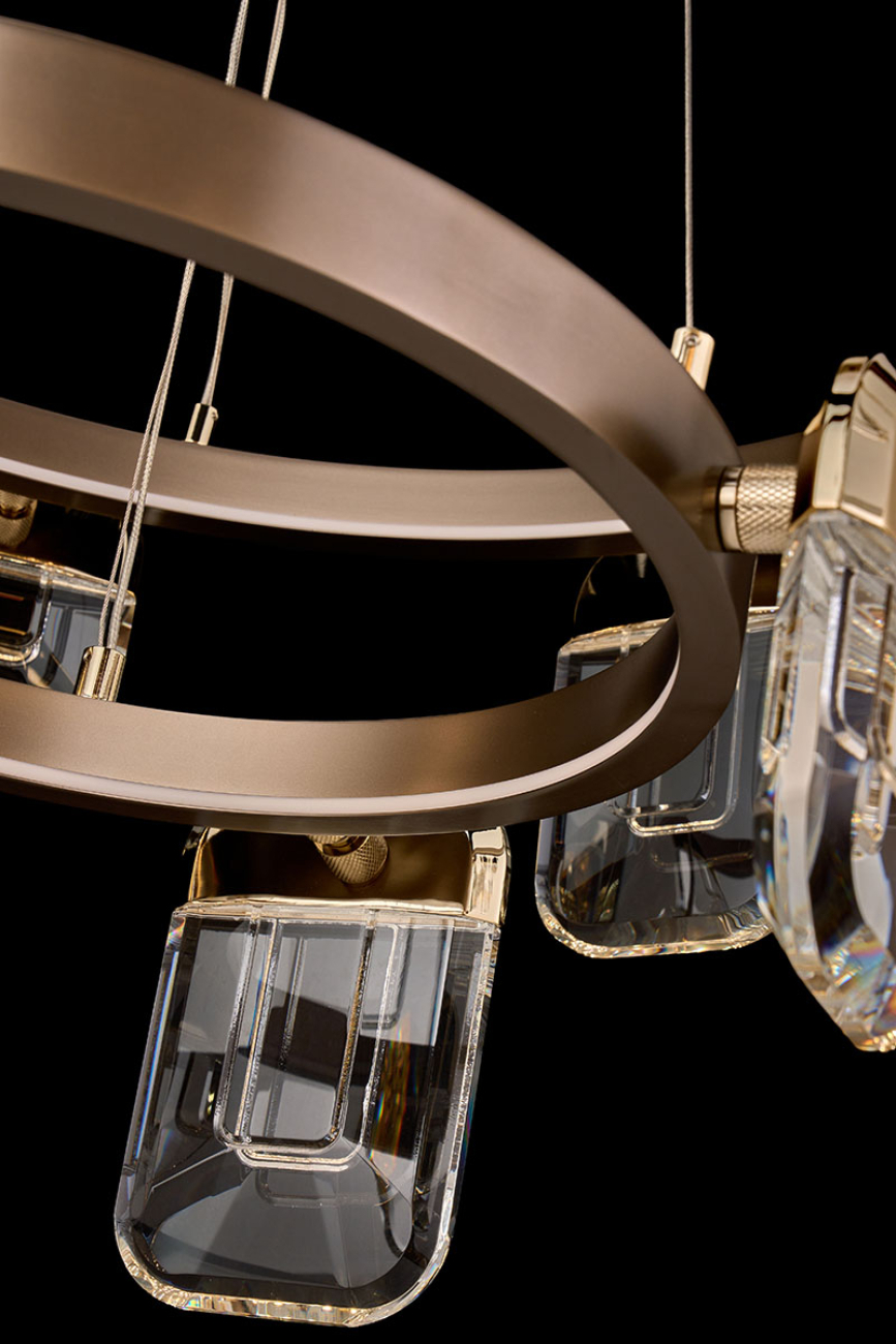 Подвесная люстра LEON Natali LE7771/8+4 Gold