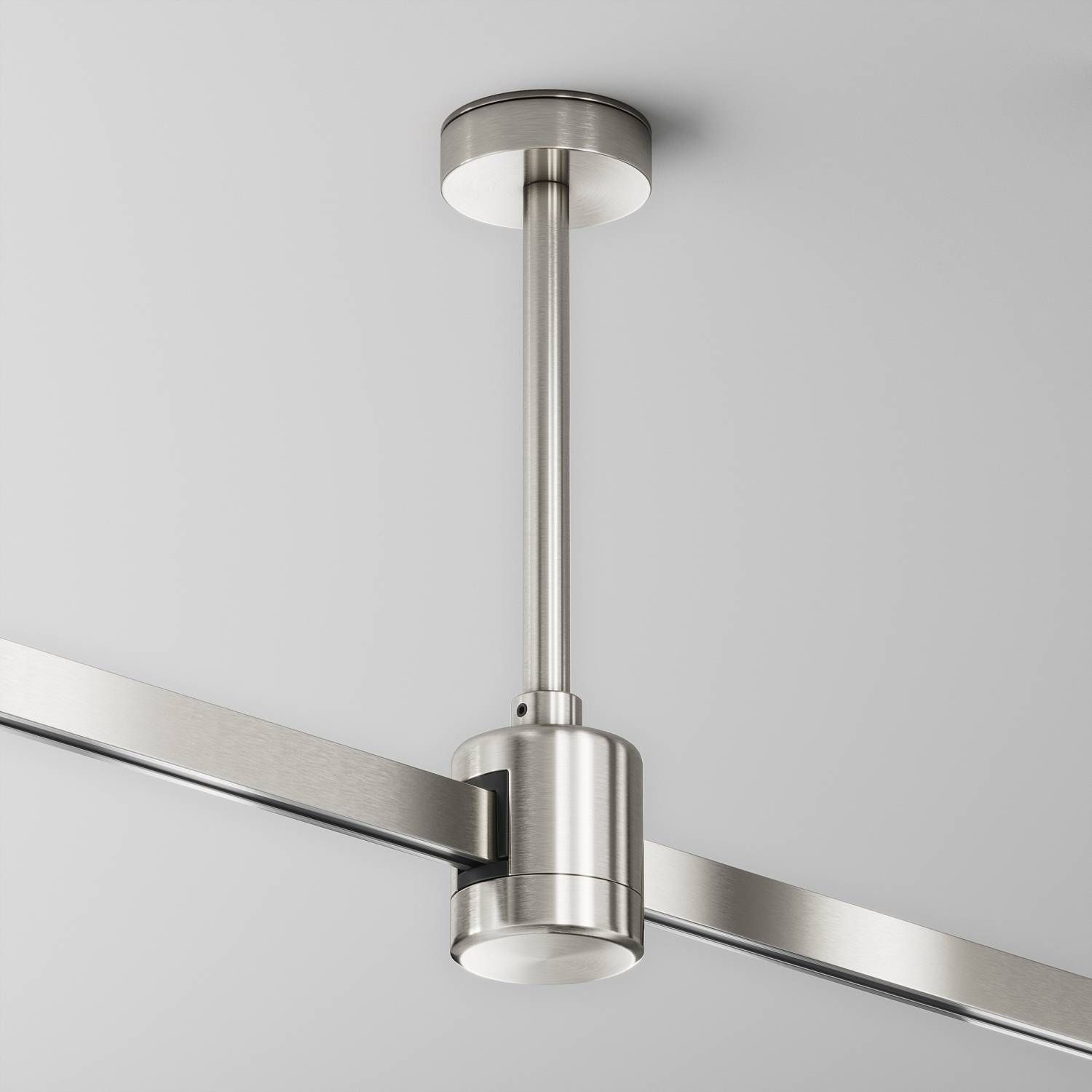 Крепление потолочное Short 138мм с прямым коннектором питания Maytoni Accessories for tracks Flarity TRA156C-IPCL1-PT