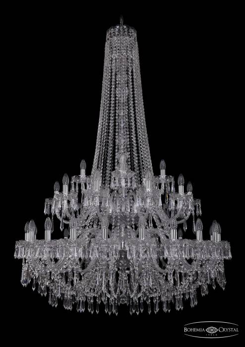 Подвесная хрустальная люстра 1403 Bohemia 1403/20+10+5/400/h-164/2d Ni