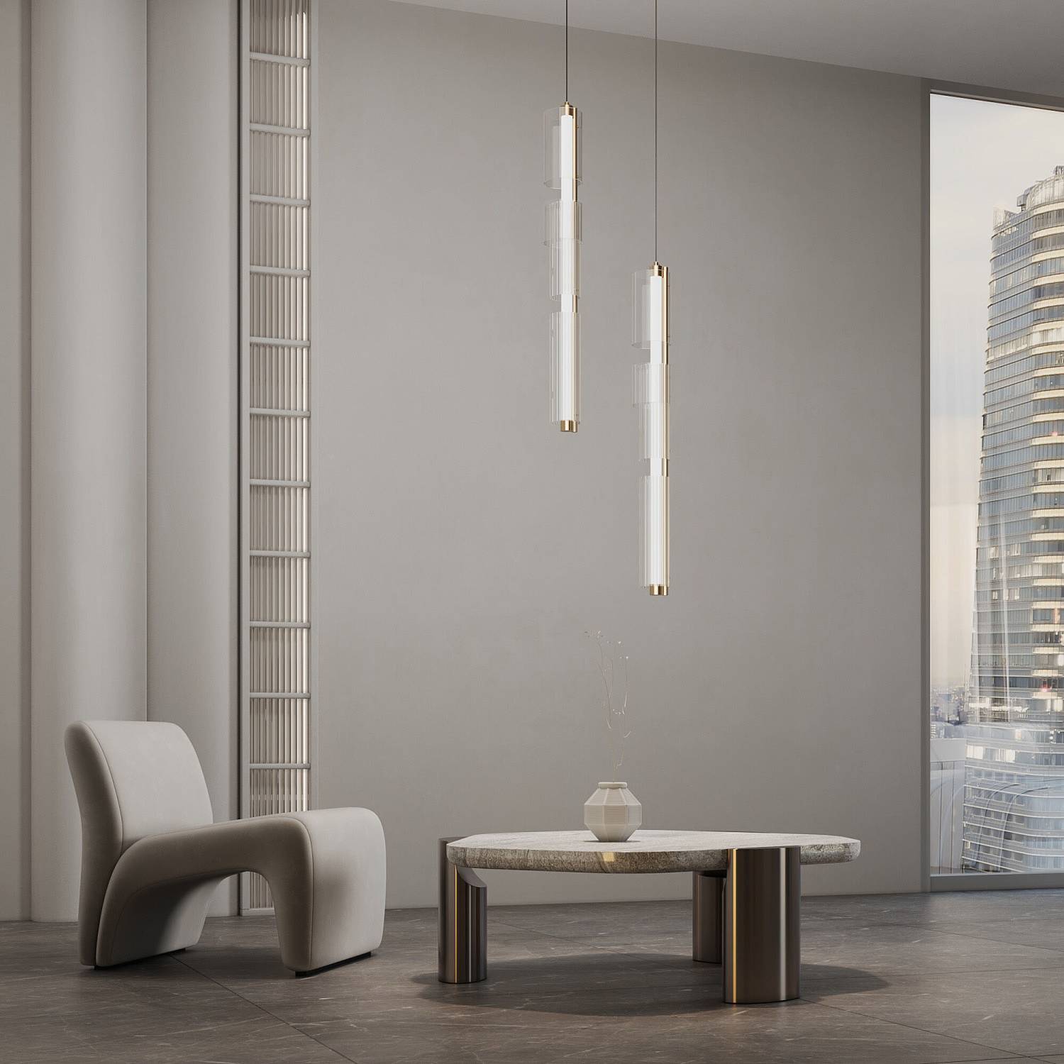 Светильник подвесной Eurosvet Selina 304071 LED латунь