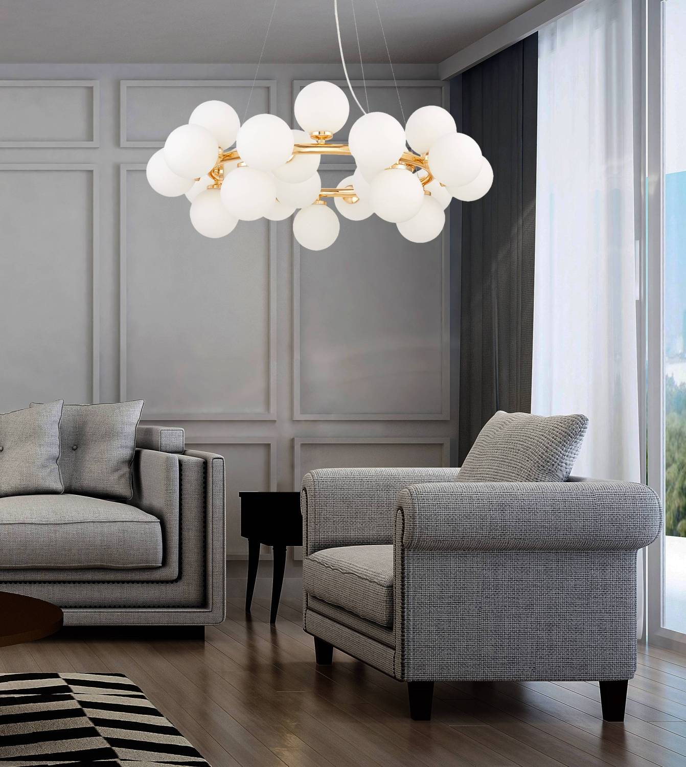 Подвесная люстра Lumina Deco Marsiada LDP 6033-25 FGD