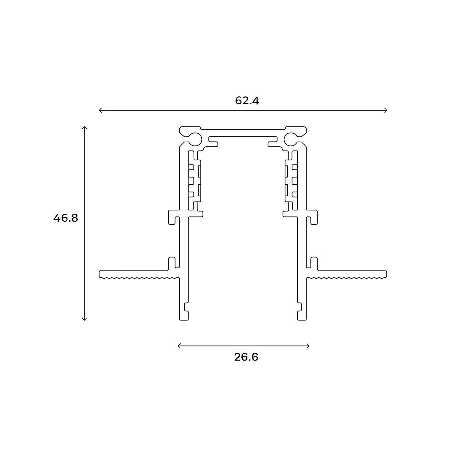 Шинопровод встраиваемый-3м Hesby Lighting ElDeko HSBL_0184