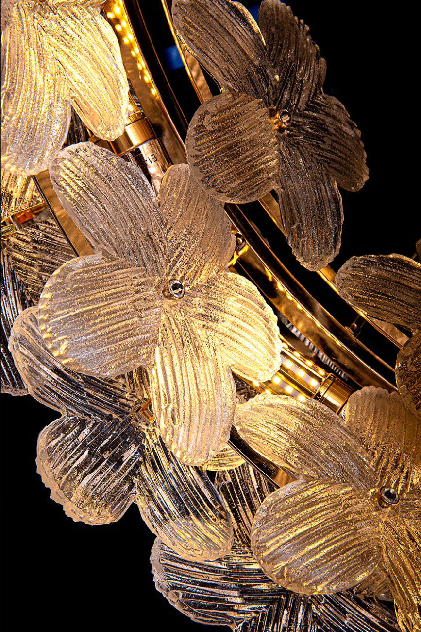 Подвесная люстра LEON Fleur LE6867/800 GD