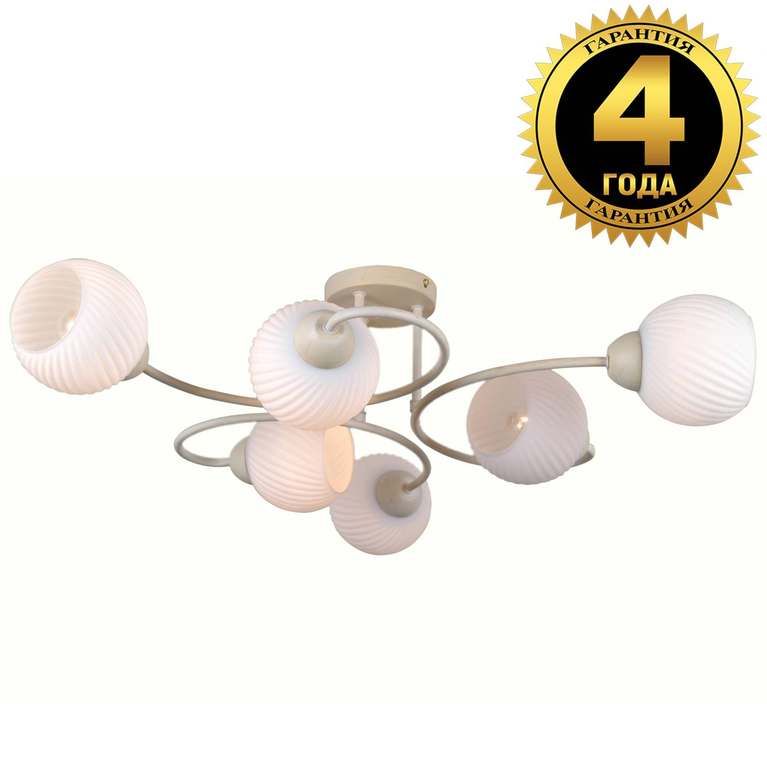 Потолочная люстра Natali Kovaltseva 81400 81400/6C BEIGE GOLD