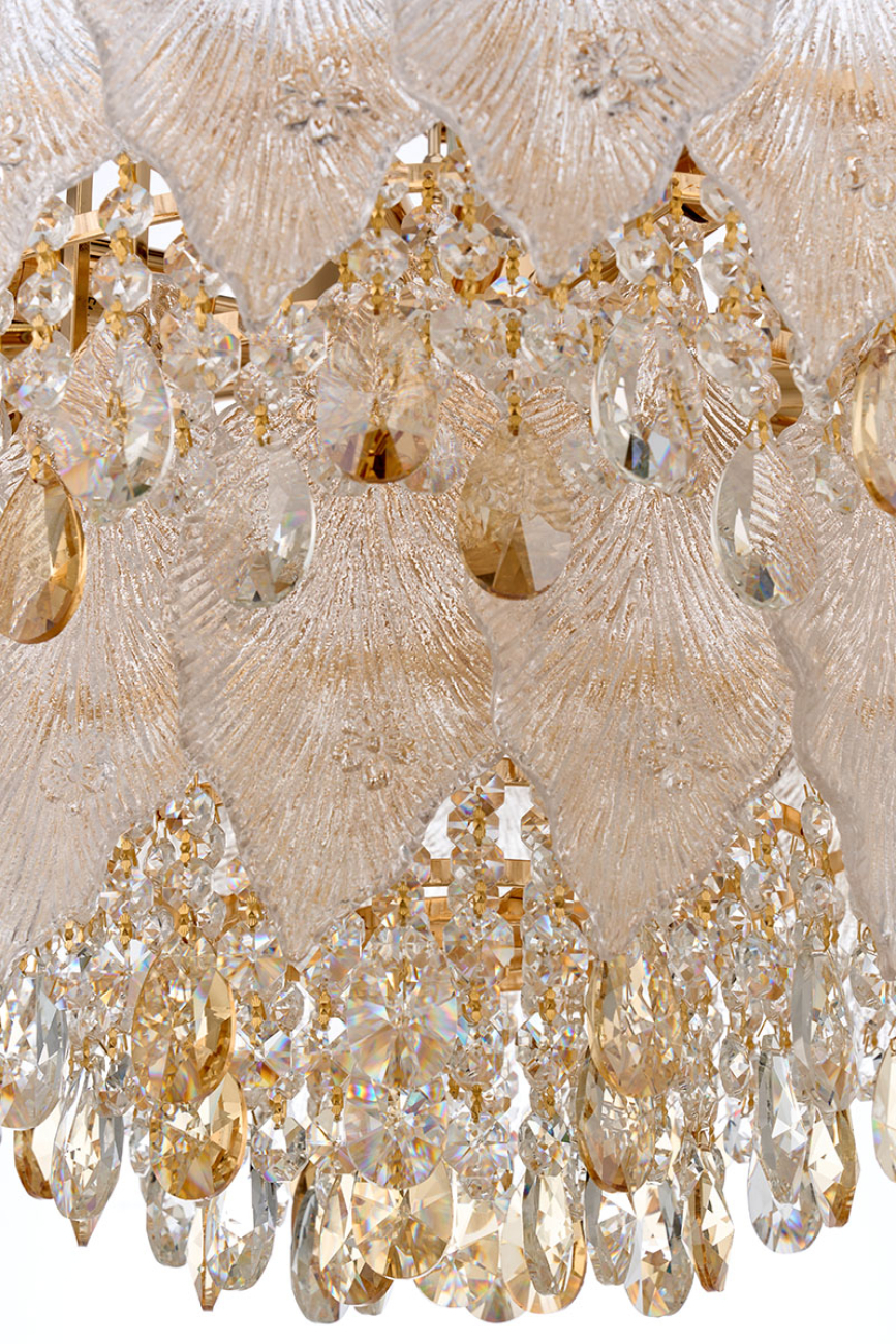 Подвесная люстра LEON Feuille LE7156/800 GD