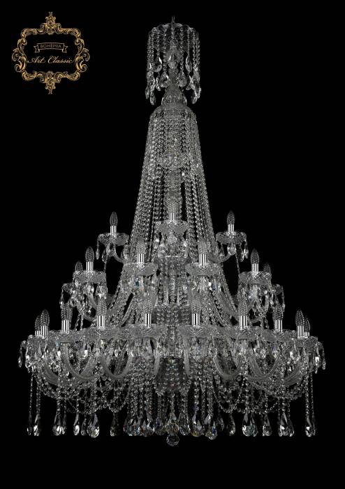Подвесная хрустальная люстра 11.12 Art Classic 11.12.20+10+5.400.3d.XL-172.Cr.Sp Подвесная хрустальная люстра 11.12 Art Classic 11.12.20+10+5.400.3d.XL-172.Cr.Sp