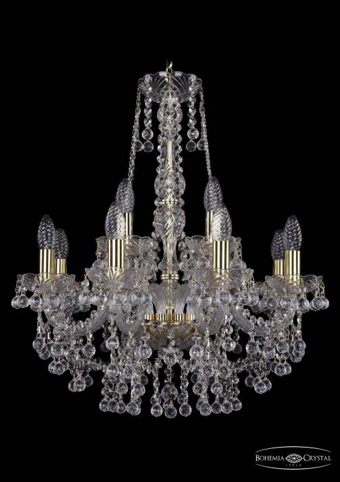 Подвесная хрустальная люстра 1409 Bohemia 1409/8+4/195/h-62 G
