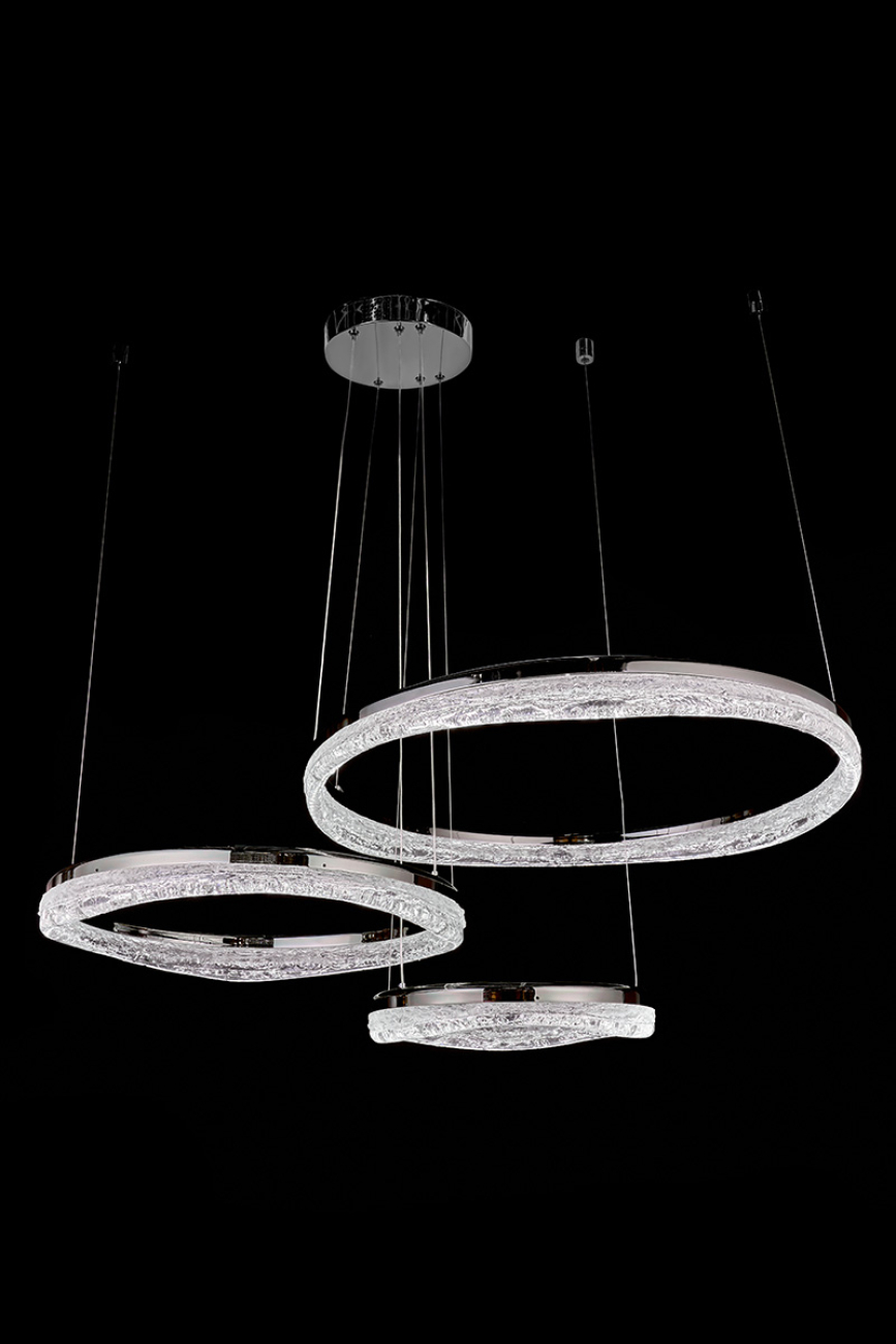 Подвесная люстра LEON Celeste LE7768/800-3F Black Chrome