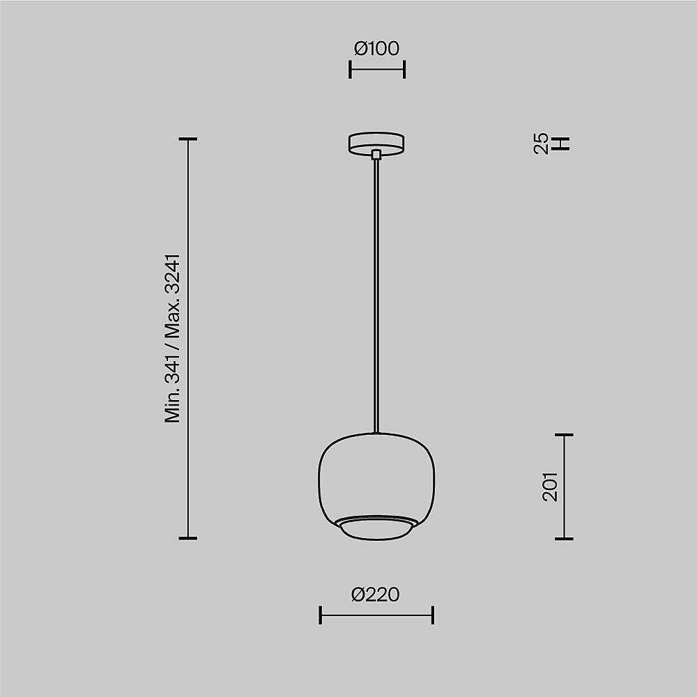 Светильник подвесной Maytoni Brio MOD466PL-L12B3K