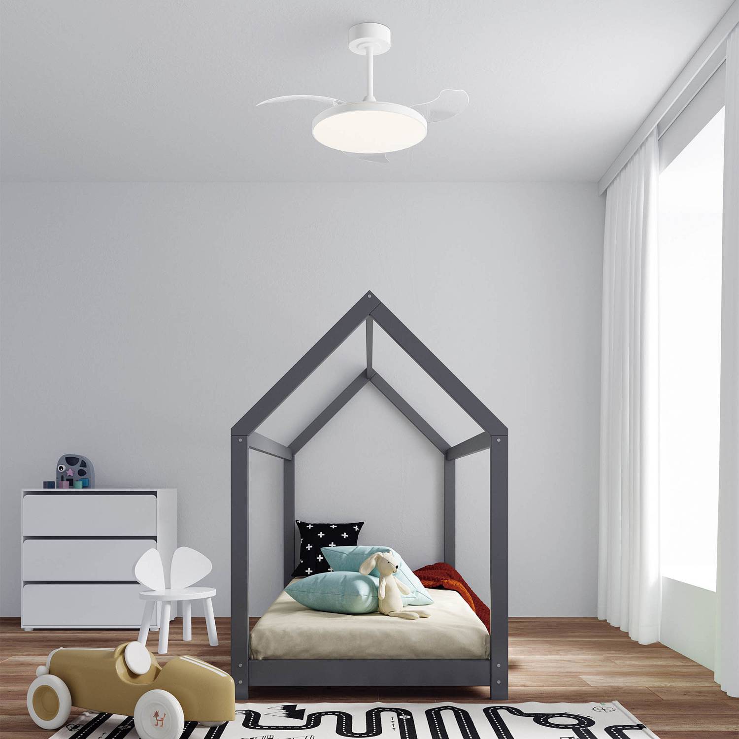 Люстра-вентилятор Mantra Slim Fan 9008