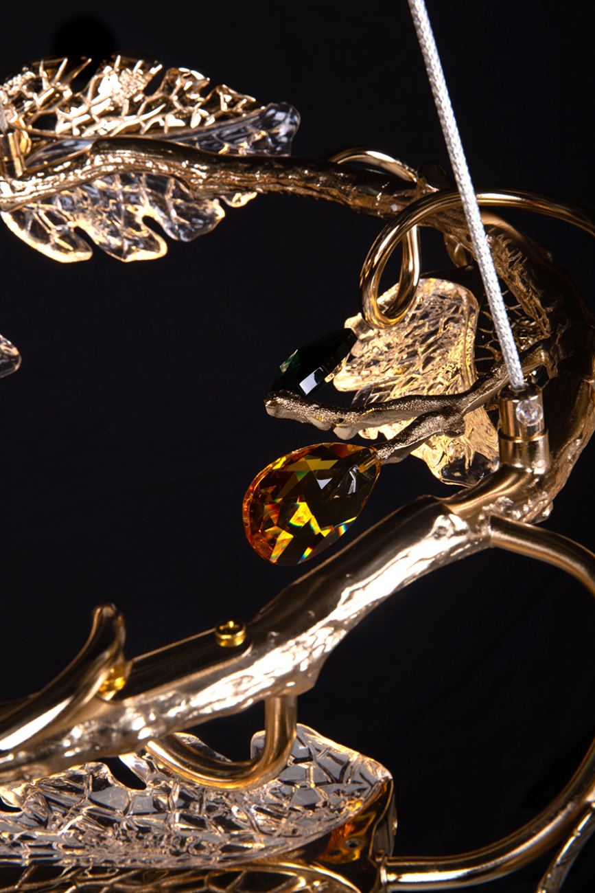 Подвесная люстра LEON Olivia LE3037/600 GD