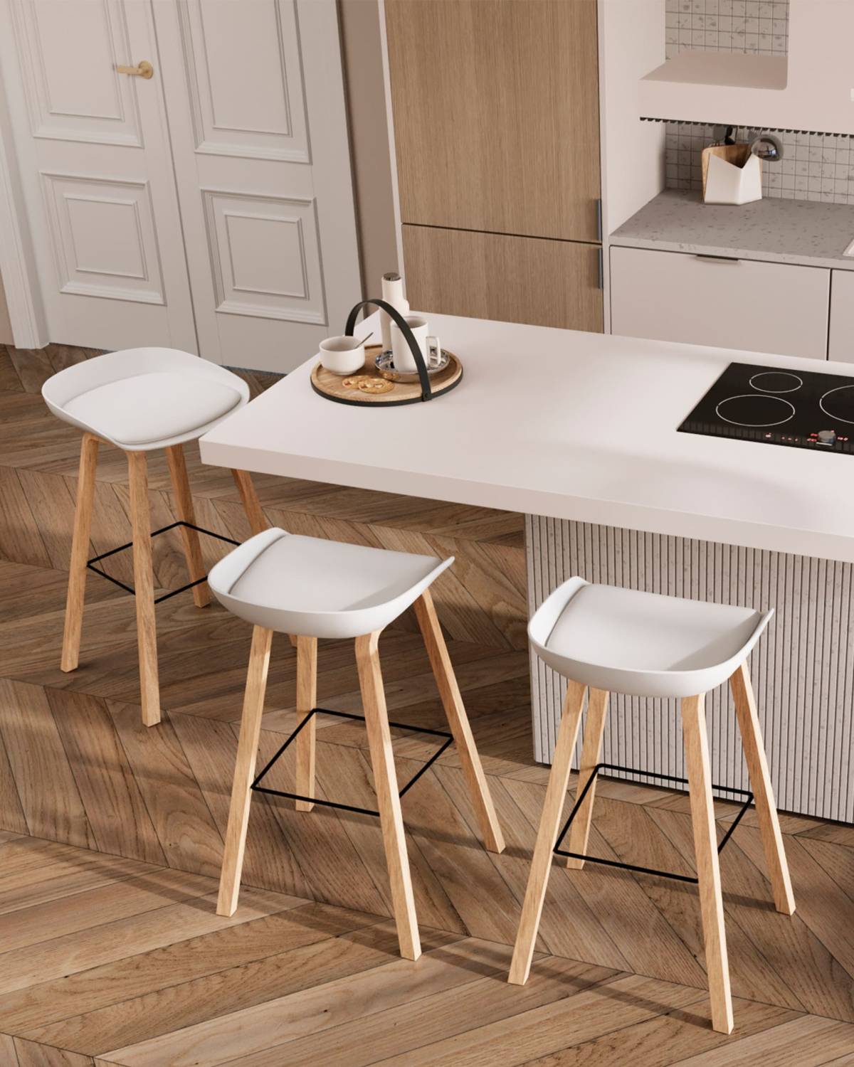 Барный стул Stool Group Libra 8319B WHITE