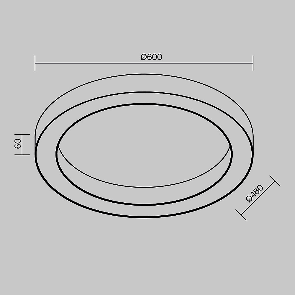 Светильник потолочный Maytoni Lua C093CL-45W4K-W