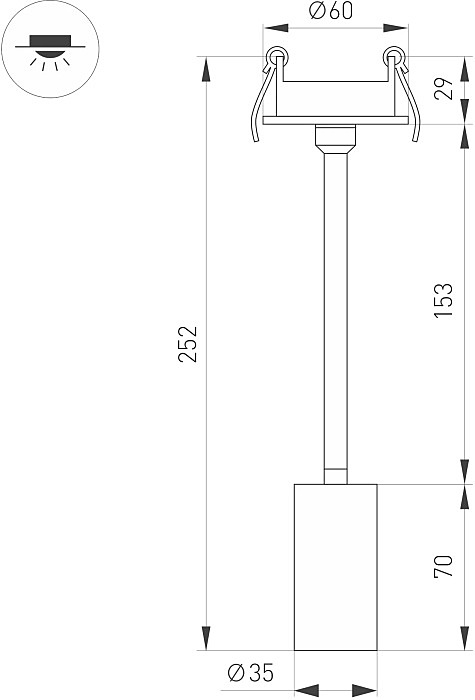 Встраиваемый светильник Arlight Periscope 045193