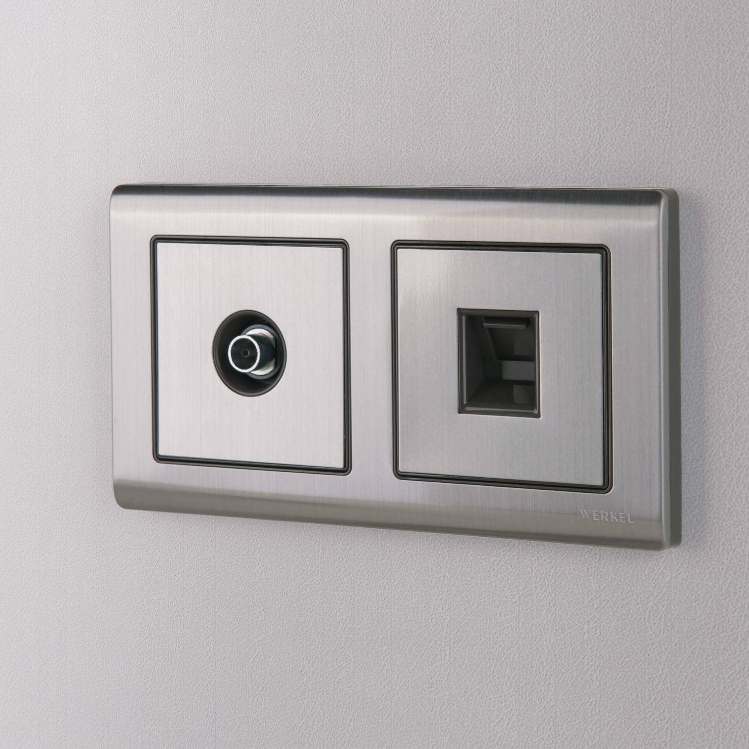 Розетка Werkel W1181002/ Розетка Ethernet RJ-45 (глянцевый никель)