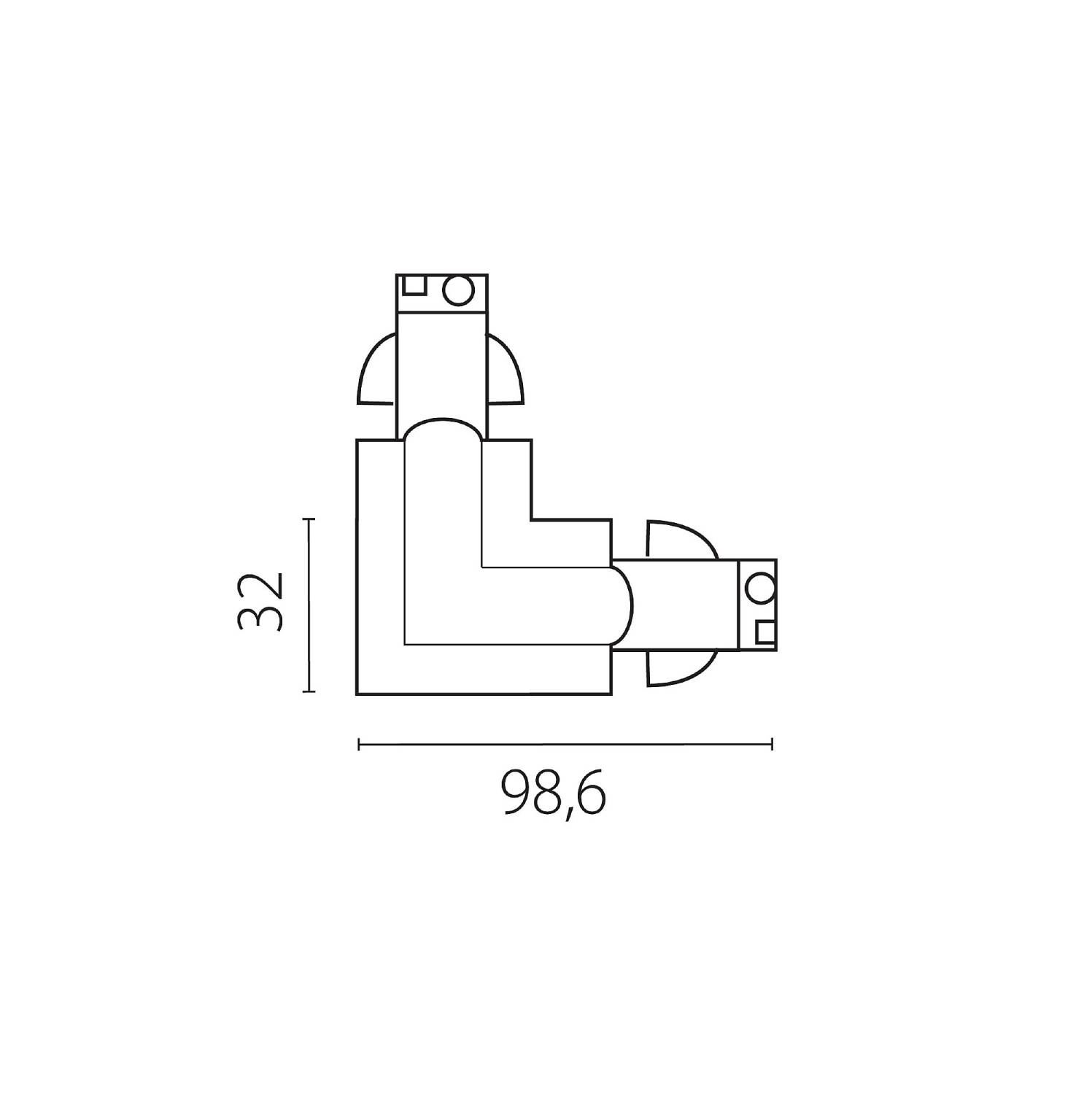 Коннектор для шинопровода Lightstar Quattro 504126-FRPS