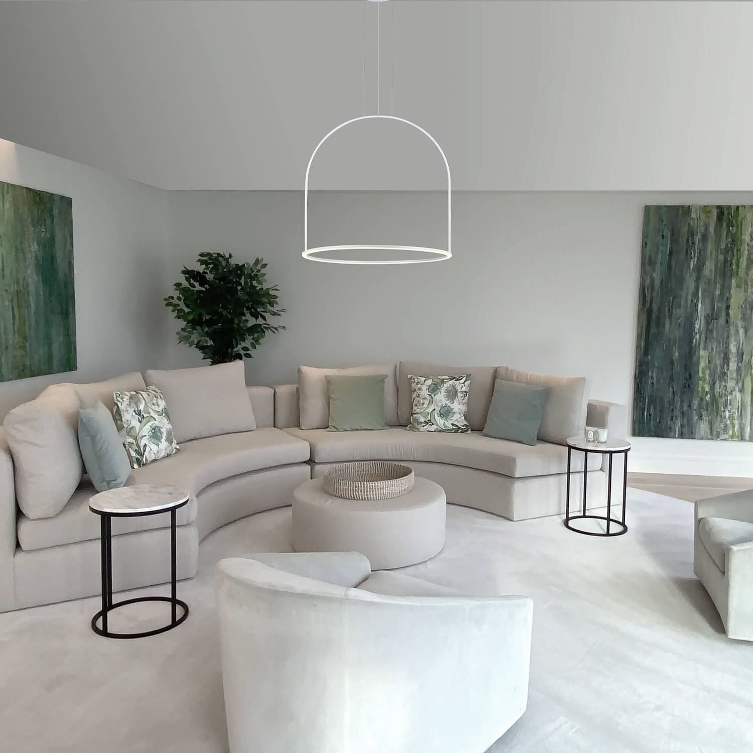 Подвесная люстра Eurosvet Over 90323/1 белый