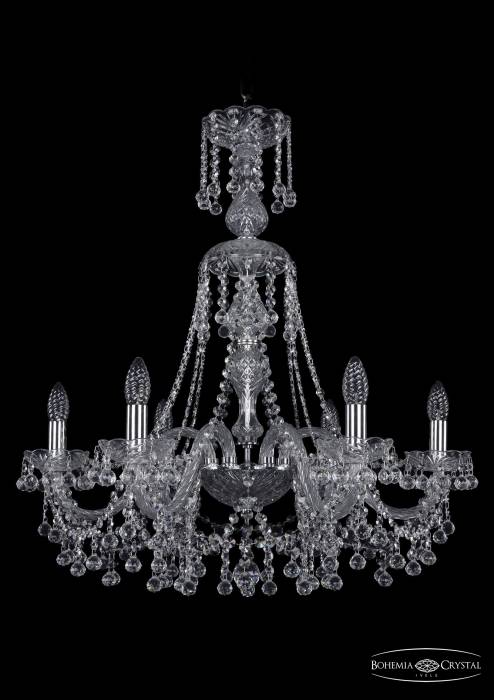 Подвесная хрустальная люстра 1409 Bohemia 1409/6/240/XL-75 Ni