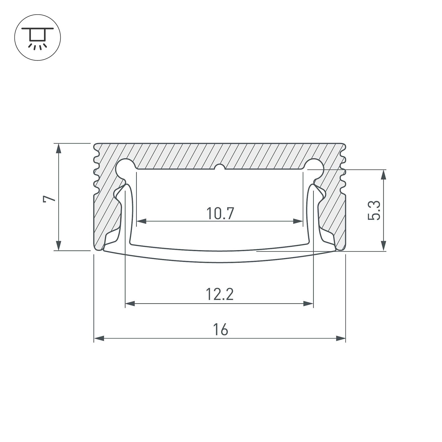 Профиль Arlight Sl-Slim 036834
